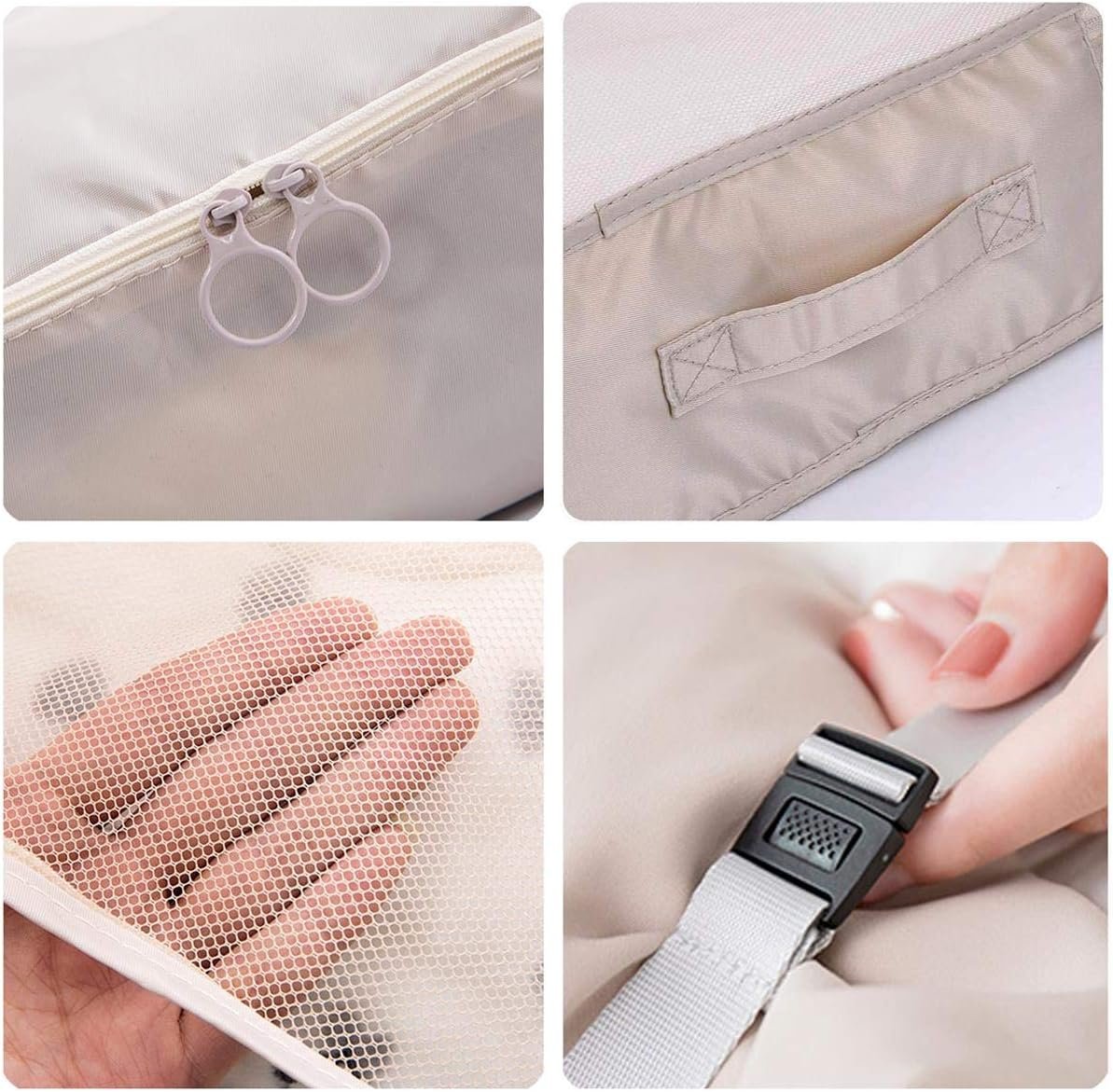 Packing Cubes for Travel, PACTIVE 9 Set Luggage Organizers with Toiletry Bag, Shoe Bag, Electronics Bag, Compression Cells, Travel Accessories Essentials - Image 5