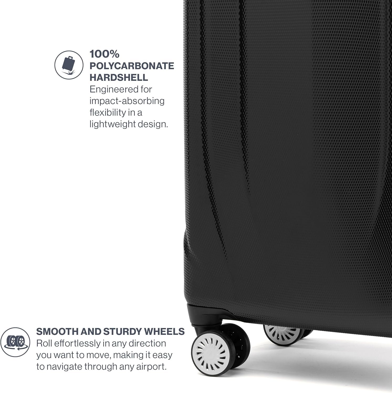 Travelpro Pathways 3 Hardside Expandable Luggage, 8 Spinner Wheels, Lightweight Hard Shell Suitcase, Carry On 21 Inch, Black Knight - Image 6