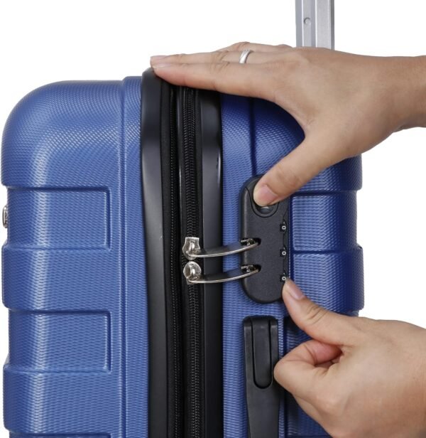 22 Inch Hardside Expandable Luggage ,Carry On Luggage With Spinner Wheels,Travel Suitcase Deep Blue - Image 10