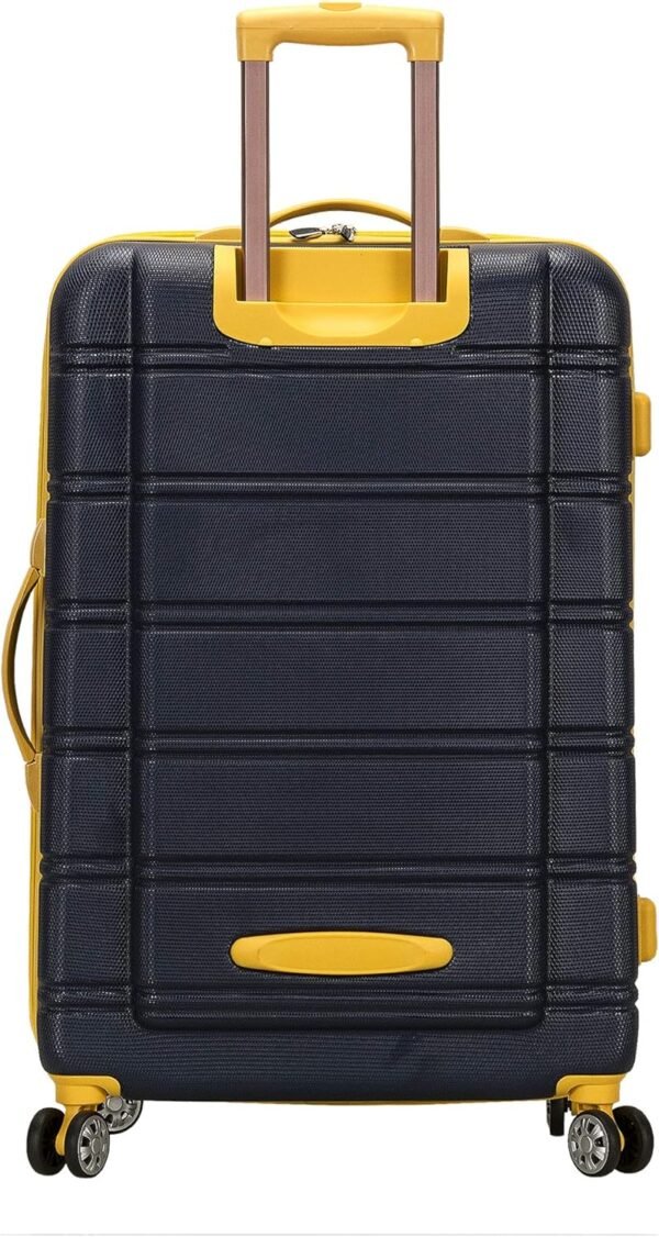 Rockland Unisex Adults Melbourne Hardside Expandable Spinner Wheel Luggage, Navy, 2-Piece Set (20/28) - Image 5