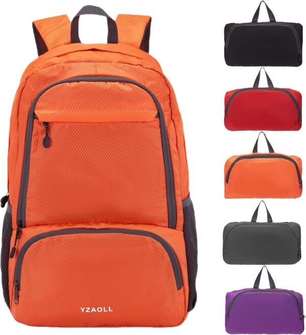 YZAOLL 30L Lightweight Packable Travel Hiking Backpack Daypack Foldable Backpack Water Resistant Daypack for Women Men - Image 2