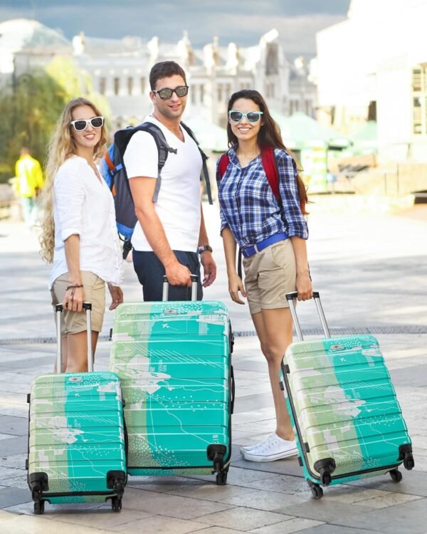 Suitour Luggage Sets 3 Piece Hardside Suitcase set with Spinner Wheels,Durable Lightweight Luggage with TSA Lock for Travel(20in/24in/28in) - Image 8