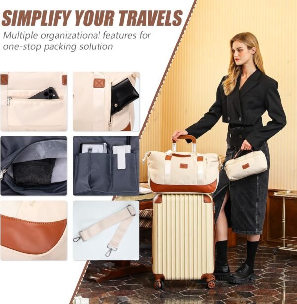 Luggage Sets 5 Piece Suitcases with Wheels, Suitcase Set ABS Hard Case Luggage with TSA Lock Spinner Wheels Durable Travel Luggage - Image 7