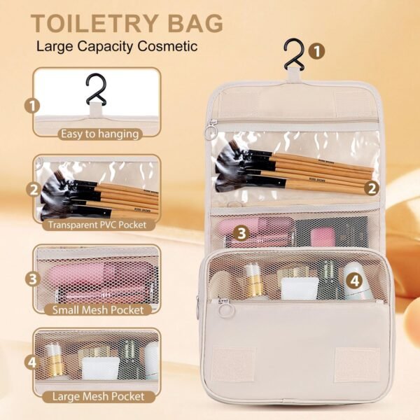 12 Set Packing Cubes for Suitcases, Various Sizes Packing Organizer Bags Set for Travel Accessories Luggage Carry On, BESBESME Travel Essentials for Clothes Shoes Cosmetics Toiletries, Beige - Image 6