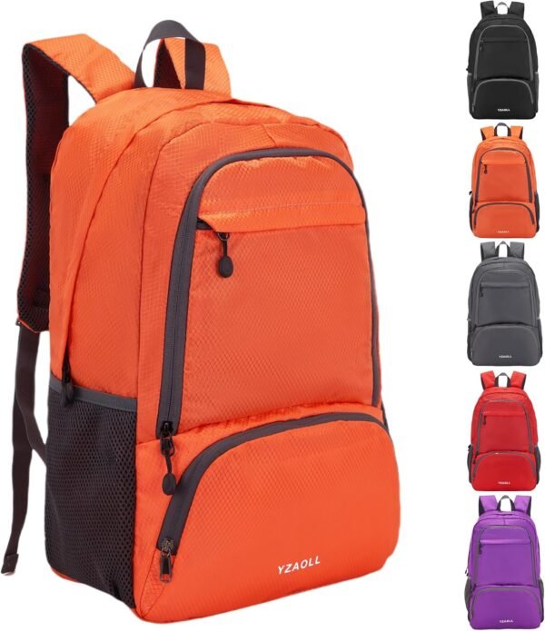 YZAOLL 30L Lightweight Packable Travel Hiking Backpack Daypack Foldable Backpack Water Resistant Daypack for Women Men - Image 10