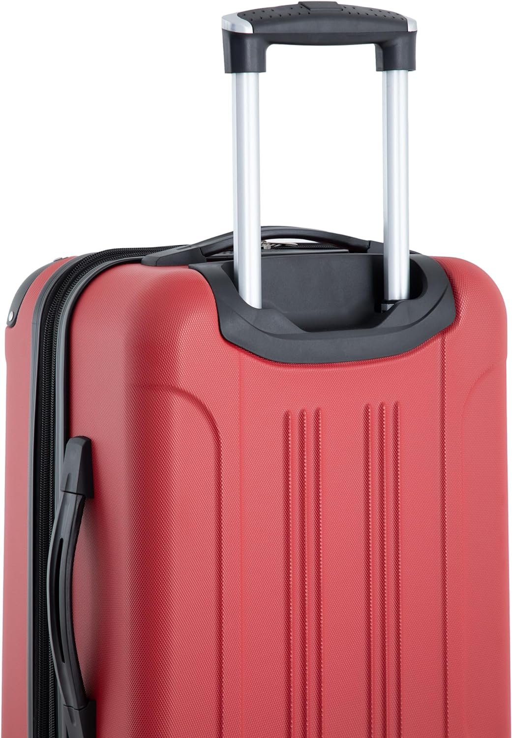 Travelers Club Chicago Hardside Expandable Spinner Luggage, Red, 5 Piece Set - Image 4