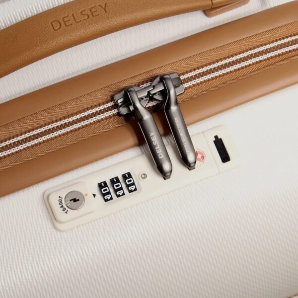 DELSEY Paris Chatelet Air 2.0 Hardside Luggage with Spinner Wheels, Angora, 3 Piece Set (20/28/Crossbody) - Image 9