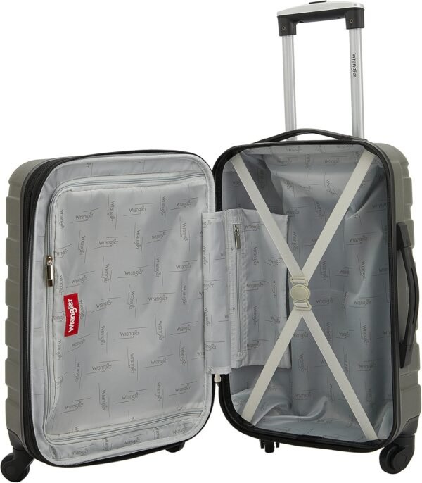 Wrangler Elysium Luggage & Packing Cubes, Green, 4 Piece Set - Image 6
