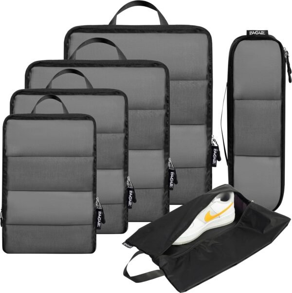 BAGAIL 5 Set/6 Set Ultralight Compression Packing Cubes Travel Accessories Expandable Packing Organizers - Image 2