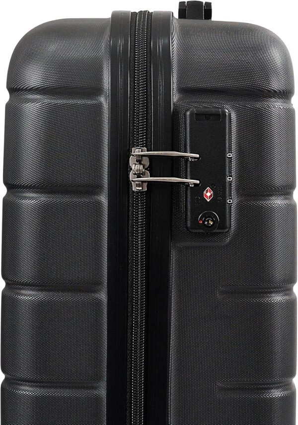 HOUAGI Luggage Sets 2 Piece,20 inch 24 inch Carry on Luggage Airline Approved,ABS Hardside Lightweight Suitcase with 4 Spinner Wheels,2-Piece Set(20/24),Black - Image 10