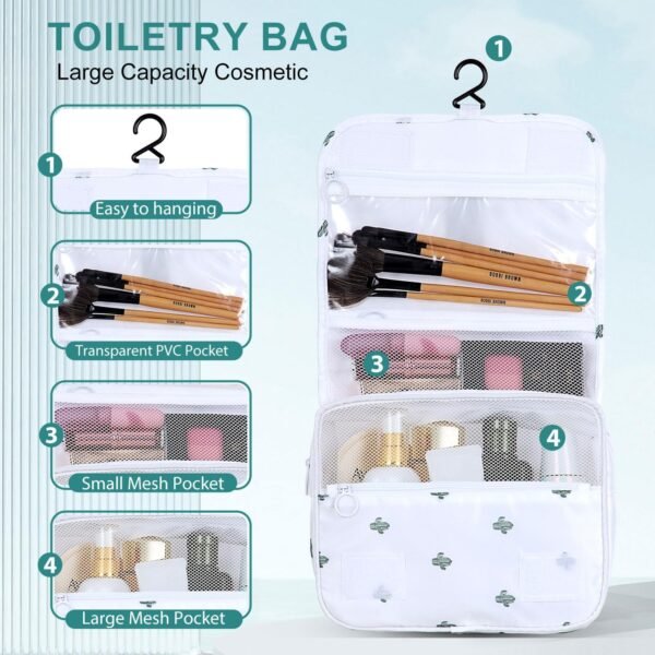 12 Set Packing Cubes for Suitcases, Various Sizes Packing Organizer Bags Set for Travel Accessories Luggage Carry On, BESBESME Travel Essentials for Clothes Shoes Cosmetics Toiletries, Cactus White - Image 6