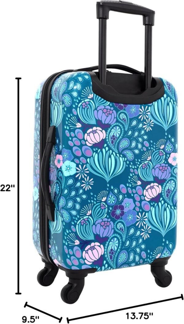 Travelers Club Bella Caronia 3 Piece or 20" Carry-On Voguish Luggage Set, Desert Pattern - Image 9