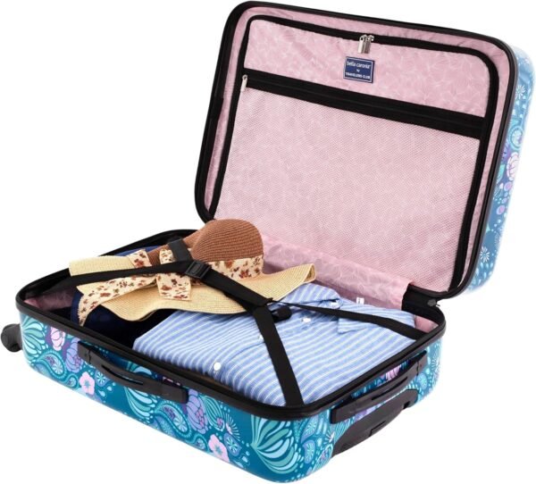 Travelers Club Bella Caronia 3 Piece or 20" Carry-On Voguish Luggage Set, Desert Pattern - Image 6