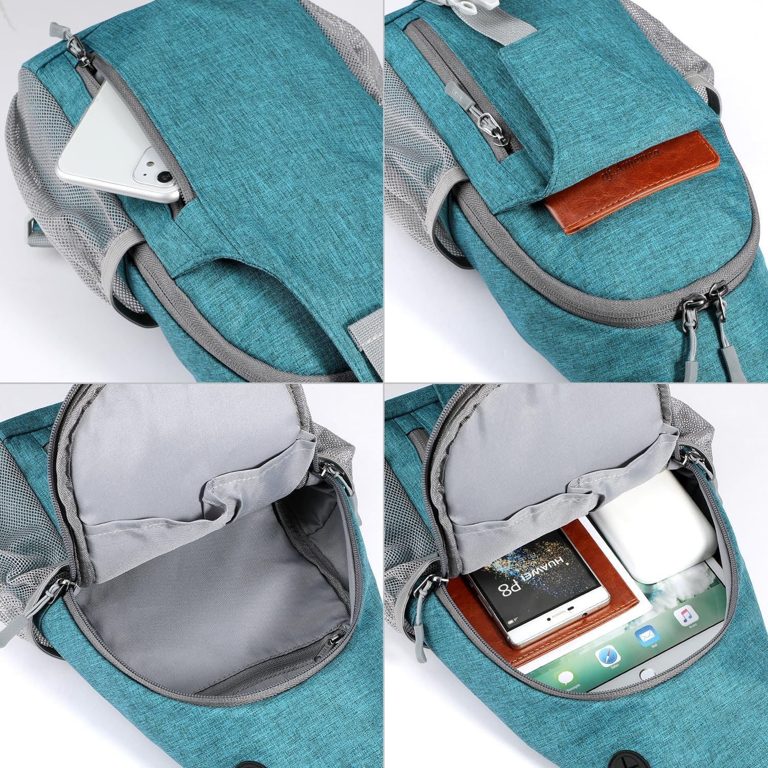Voova Crossbody Sling Backpack Sling Bag for Men Women, Travel Hiking Chest Bag Daypack, Small over the Shoulder Backpack - Image 3