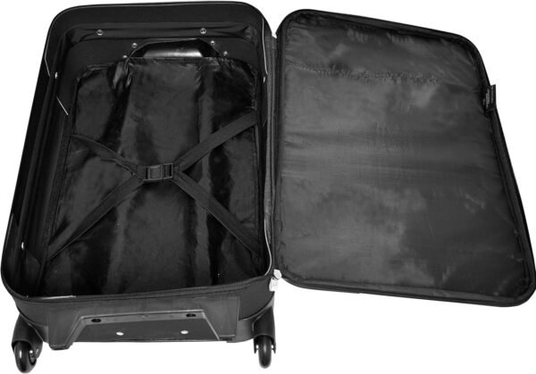 Travelers Club Euro Carry-On Luggage, Black, 3-Piece Set - Image 4