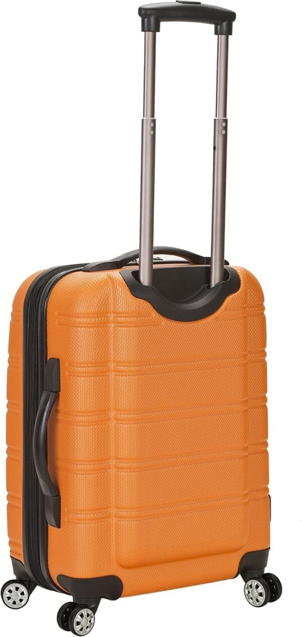 Rockland Melbourne Hardside Expandable Spinner Wheel Luggage, Orange, Carry-On 20-Inch - Image 3