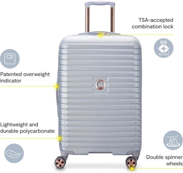 DELSEY Paris Cruise 3.0 Hardside Expandable Luggage with Spinner Wheels, Graphite, 2-Piece Set (21/28) - Image 3