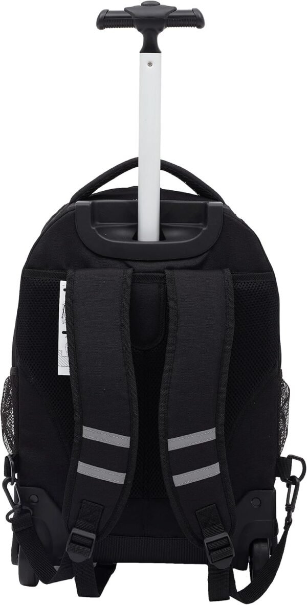 Travelers Club Rolling Backpack, Black, 18 Inch - Image 6