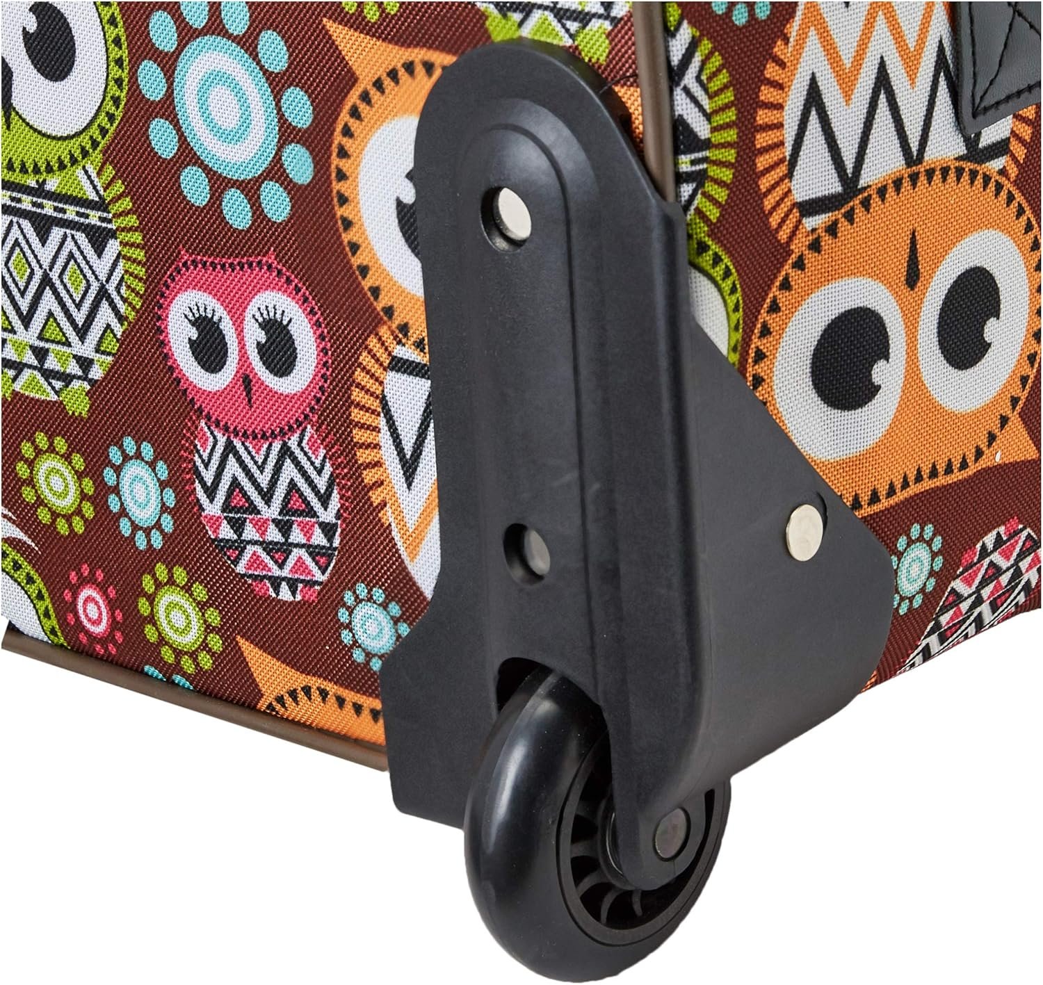 Rockland Fashion Softside Upright Luggage Set, Expandable, Owl, 2-Piece (14/19) - Image 4
