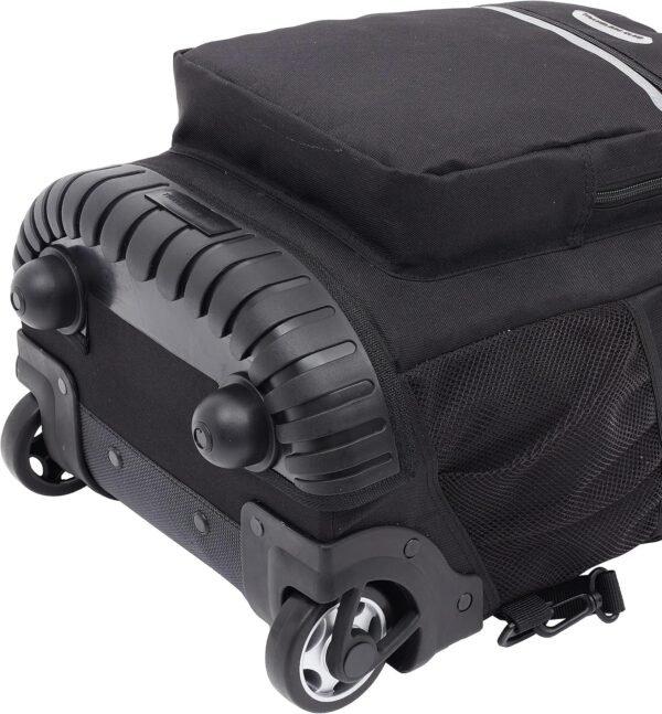 Travelers Club Rolling Backpack, Black, 18 Inch - Image 8