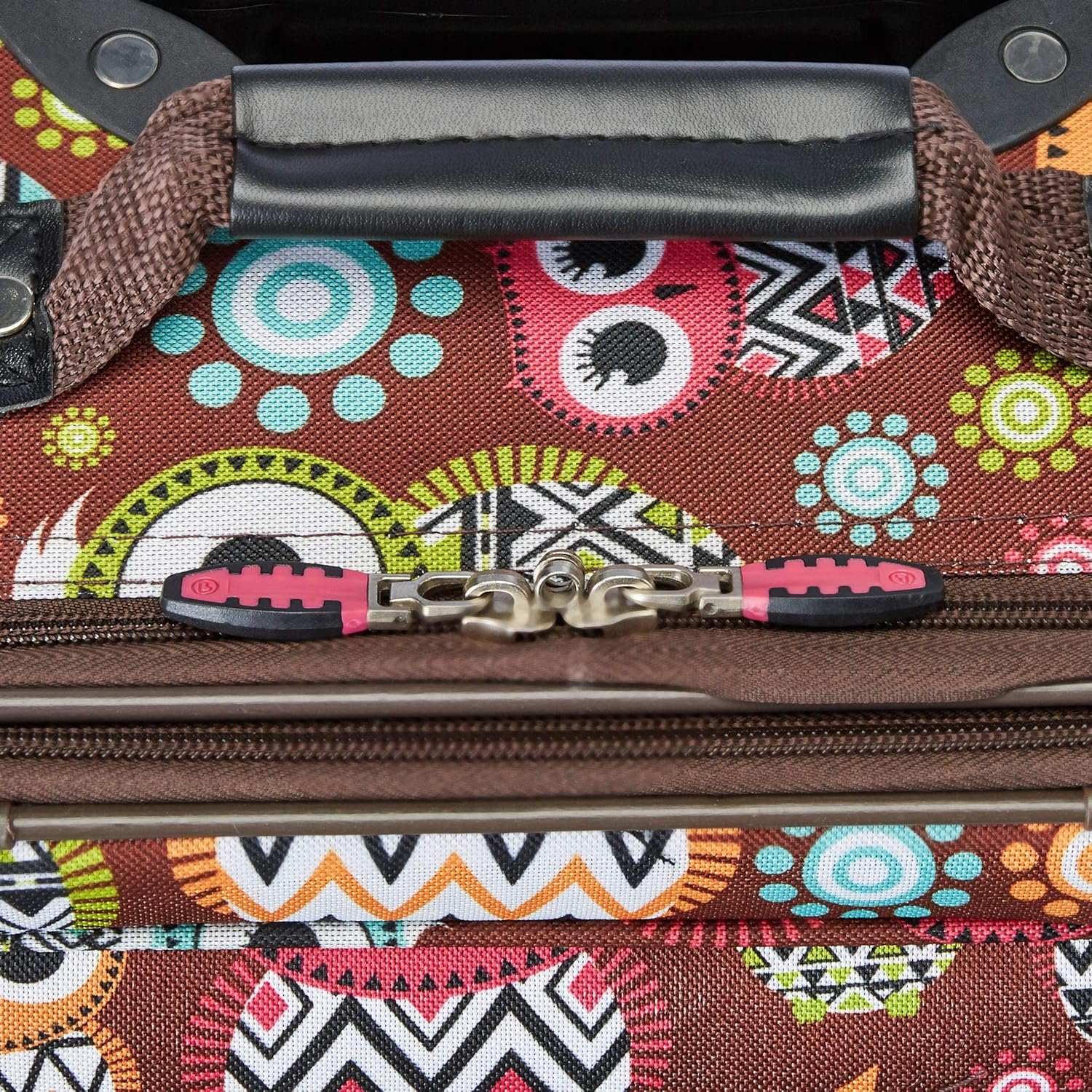 Rockland Fashion Softside Upright Luggage Set, Expandable, Owl, 2-Piece (14/19) - Image 5