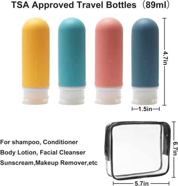 11 Set Compression Packing Cubes for Suitcases, Packing Cubes for Travel Essentials, Compression Cubes for Travel, Ultra-Light Luggage Organizer Bags Set with Shoe Bag and Travel Bottles Leak Proof - Image 7
