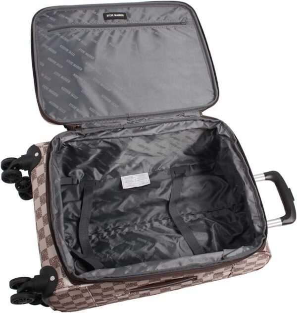 Steve Madden Luggage Set 4 Piece- Softside Expandable Lightweight Suitcase Set With 360 Spinner Wheels - Image 6