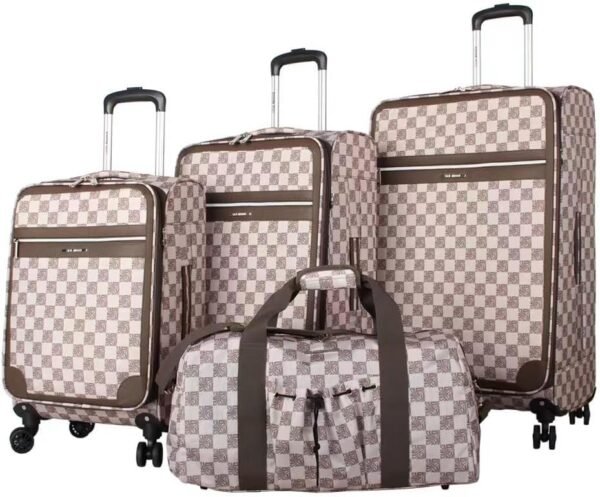 Steve Madden Luggage Set 4 Piece- Softside Expandable Lightweight Suitcase Set With 360 Spinner Wheels - Image 2