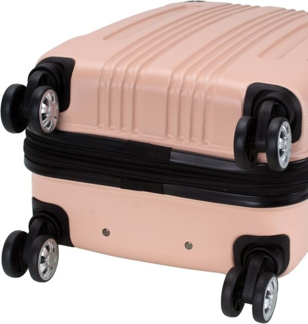Rockland London Hardside Expandable Luggage with Spinner Wheels, Beige, 28-24-20-Inch - Image 11