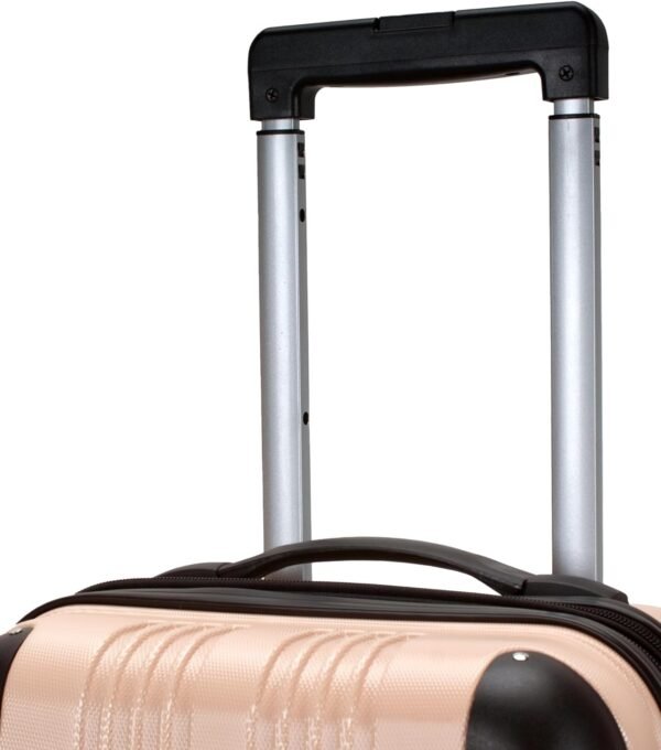 Rockland London Hardside Expandable Luggage with Spinner Wheels, Beige, 28-24-20-Inch - Image 9