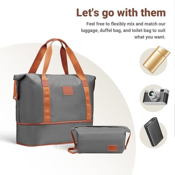 Joyway Carry on Luggage Sets 3 Piece with Spinner Wheels,Hardside 20 Inch Carry-on Suitcase 22x14x9 Airline Approved with Combination Lock, Grey Brown - Image 7