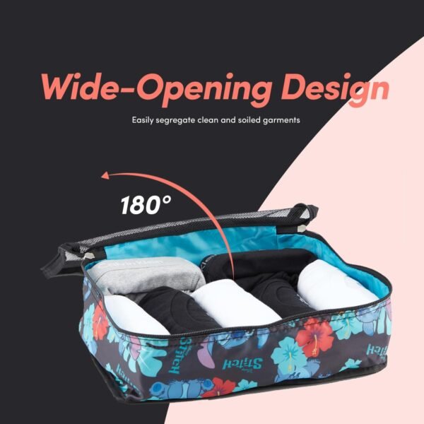 Disney Minnie Mickey Stitch Packing Cubes - Winnie the Pooh, Princess Cinderella, Cars, Toy Story 5 Piece Packing Cubes Compression - Travel Essential - Luggage Suitcase Organizer Set - Image 7