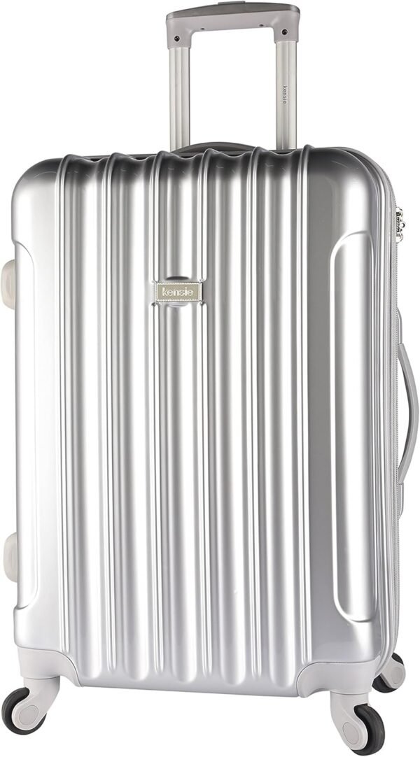 kensie Women's Alma Hardside Spinner Luggage, Silver, 3-Piece Set (20/24/28) - Image 10