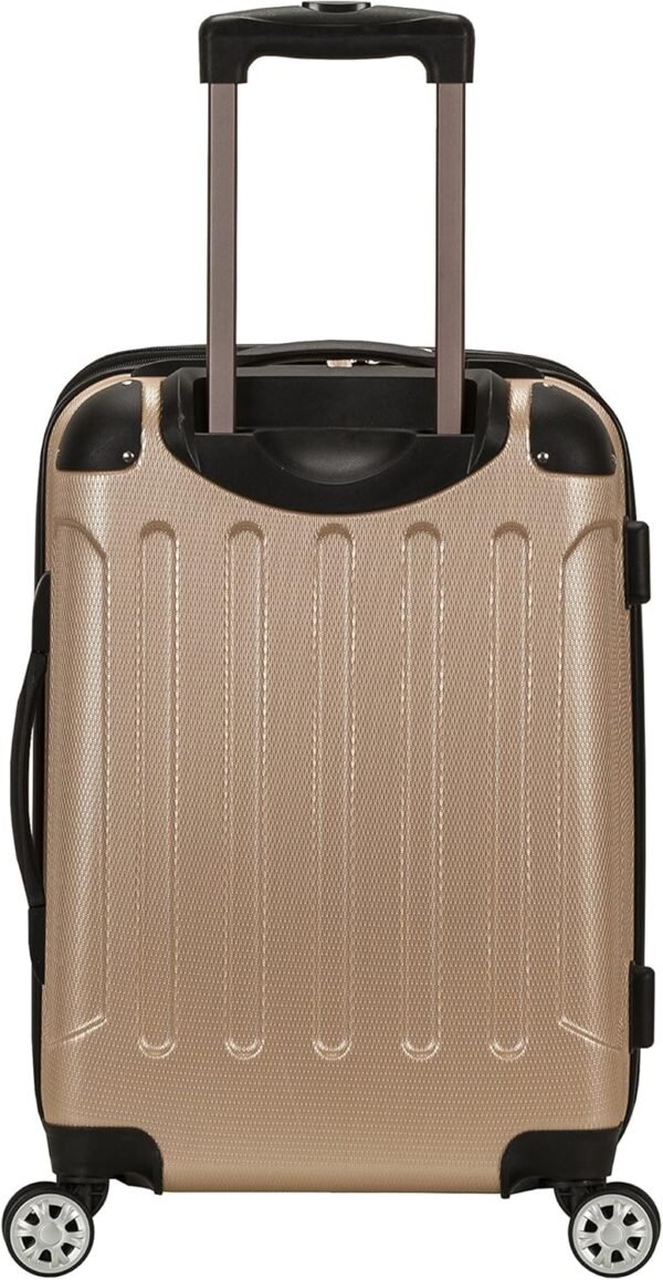 Rockland London Hardside Expandable Luggage with Spinner Wheels, Beige, 28-24-20-Inch - Image 5