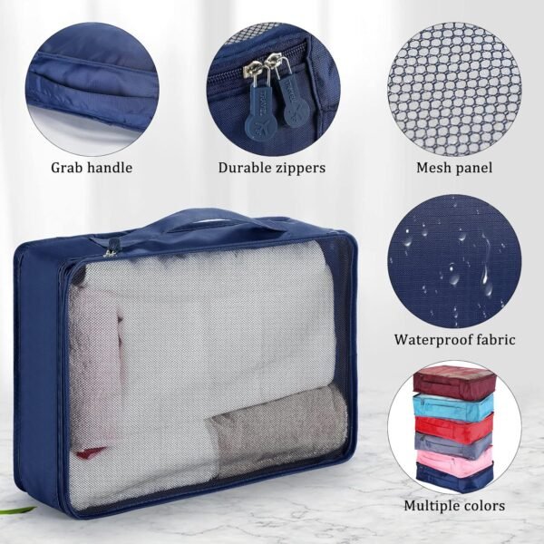 Tudomro 12 Pcs Large Packing Cubes Luggage Organizers for Suitcase Mesh Travel Organizer Bags Travel Packing Organizers for Traveling Camping Hiking - Image 4