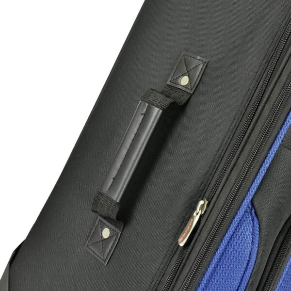 U.S. Traveler New Yorker Lightweight Softside Expandable Travel Rolling Luggage, Blue, 4-Piece Set (15/21/25/29) - Image 10