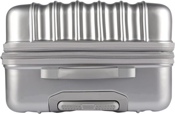 kensie Women's Alma Hardside Spinner Luggage, Silver, 3-Piece Set (20/24/28) - Image 5
