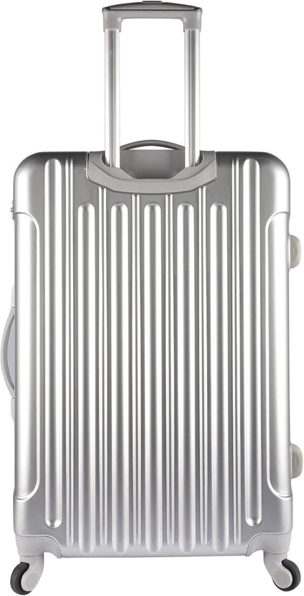 kensie Women's Alma Hardside Spinner Luggage, Silver, 3-Piece Set (20/24/28) - Image 3
