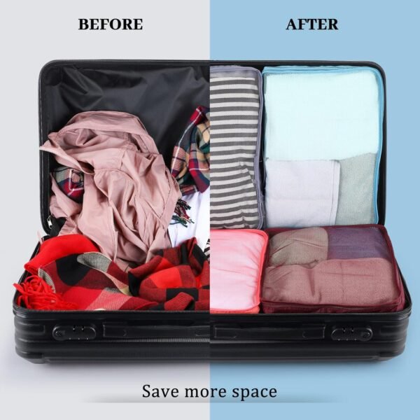 Tudomro 12 Pcs Large Packing Cubes Luggage Organizers for Suitcase Mesh Travel Organizer Bags Travel Packing Organizers for Traveling Camping Hiking - Image 5