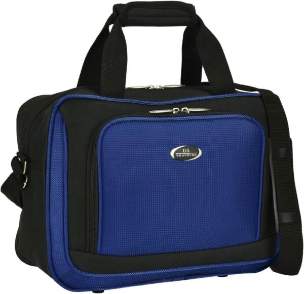 U.S. Traveler New Yorker Lightweight Softside Expandable Travel Rolling Luggage, Blue, 4-Piece Set (15/21/25/29) - Image 7