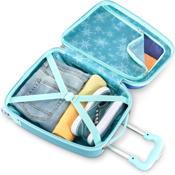 American Tourister Disney Frozen 2 Kids Carry-On Luggage, Hardside With Single Spinner Wheels - Image 6