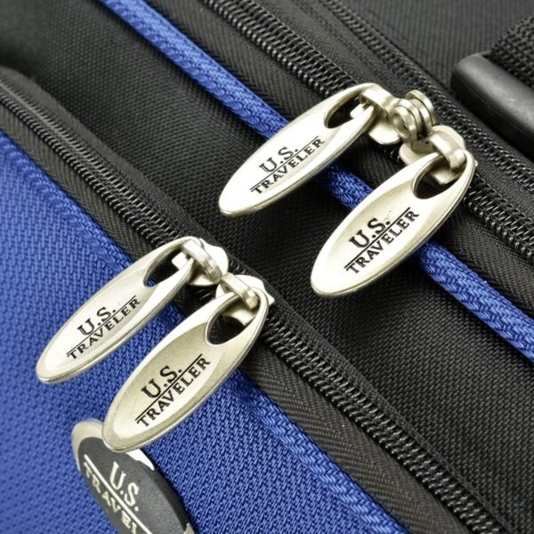 U.S. Traveler New Yorker Lightweight Softside Expandable Travel Rolling Luggage, Blue, 4-Piece Set (15/21/25/29) - Image 16
