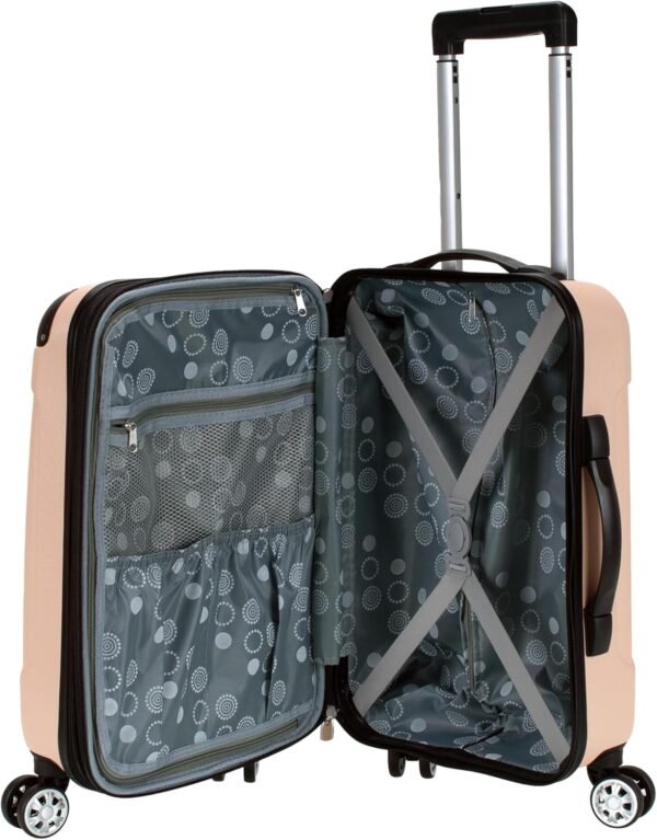 Rockland London Hardside Expandable Luggage with Spinner Wheels, Beige, 28-24-20-Inch - Image 12