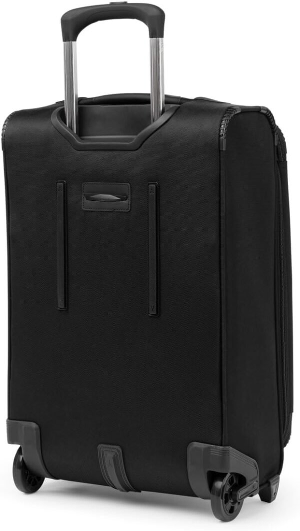 Travelpro Crew Classic Lightweight Softside Expandable Carry on Luggage, 2 Wheel Upright Rollaboard Suitcase, Men and Women, Carry On 22-Inch, Black - Image 6