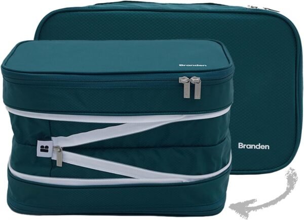 Branden Compression Packing Cube for Blanket, XX-Large, Green | Home Essentials l Compression Storage Bag for Bedding | Ultra Space Saving Self Compression Organizer - Image 2