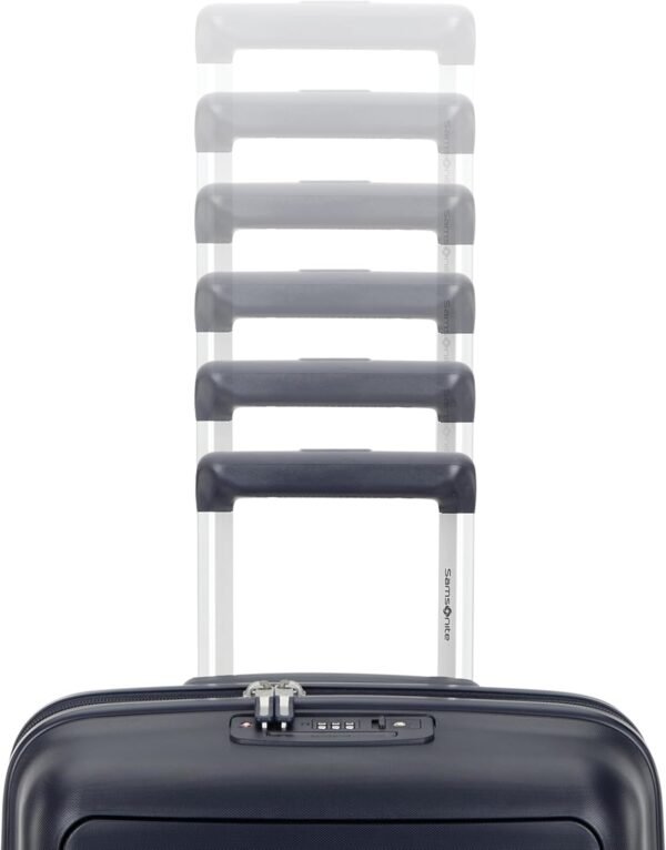 Samsonite Elevation Plus - Carry-On Hardside Luggage - Scratch Resistant Polypropylene Shell, RightHeight™ Adjustable Handle, Integrated AirTag Holder, TSA Lock, WetPak™ Compartment - Midnight Blue - Image 6