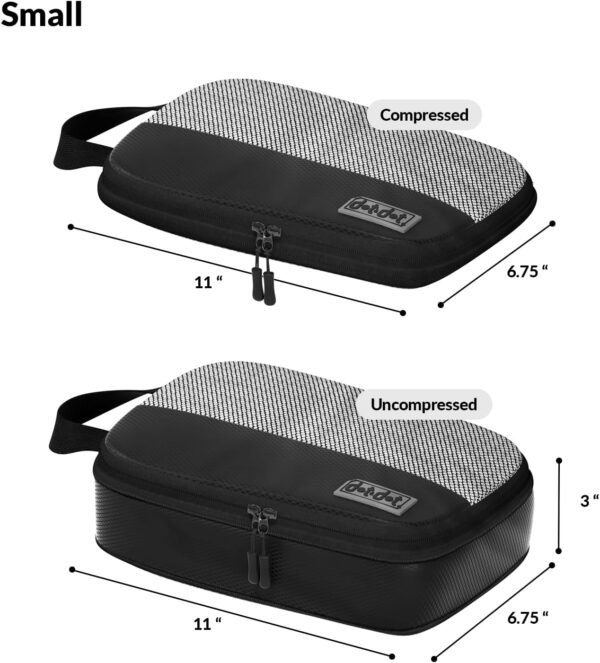 Packing Compression Cubes - 5pc Compression Packing Cubes Travel - Efficient Packing Cubes Compression and Ultimate Compression Packing Cubes for Carry On - Compression Cubes for Ultimate Space-Saving - Image 8