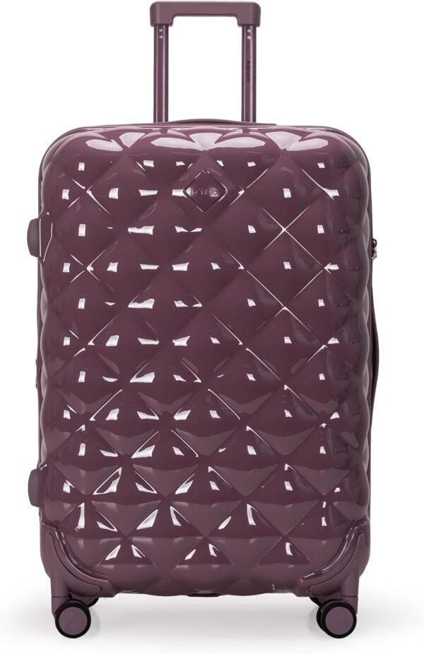 Travelers Club Women's Alluring 3 Piece Luggage Set, Wistful Mauve - Image 3
