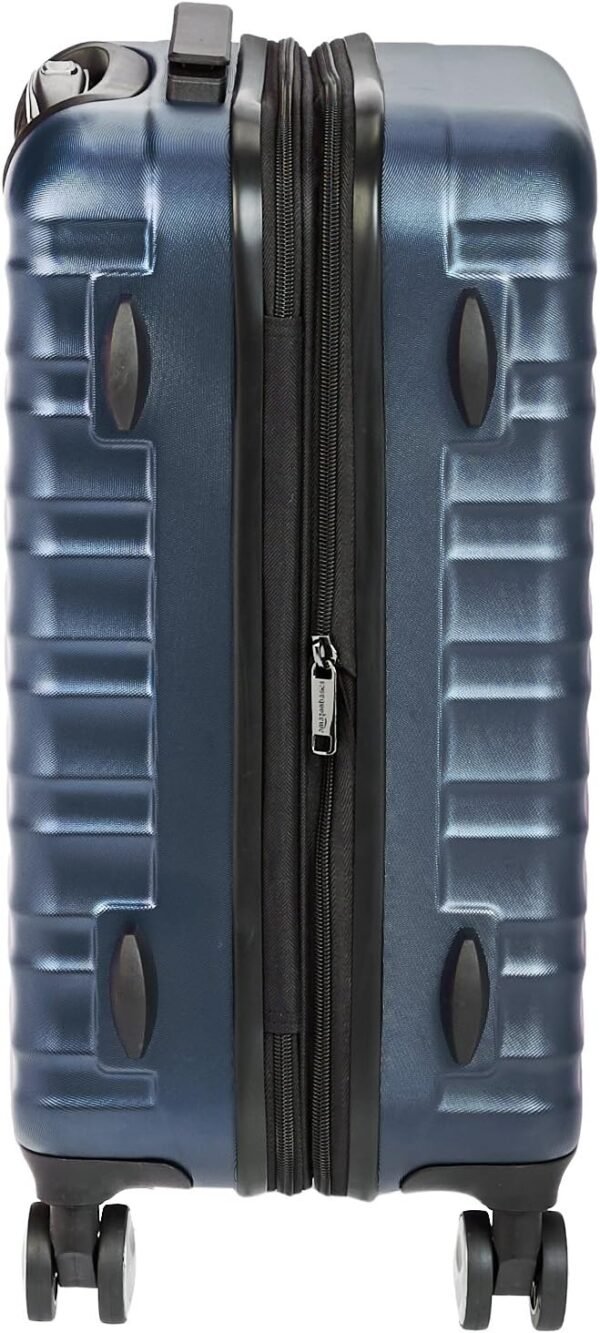 Amazon Basics 21-inch Carry On Luggage, Suitcase With Wheels (8 Spinner Wheels), TSA Lock, Expandable Space, Interior Divider and Pocket For Dry and Damp Clothes, Navy Blue - Image 5