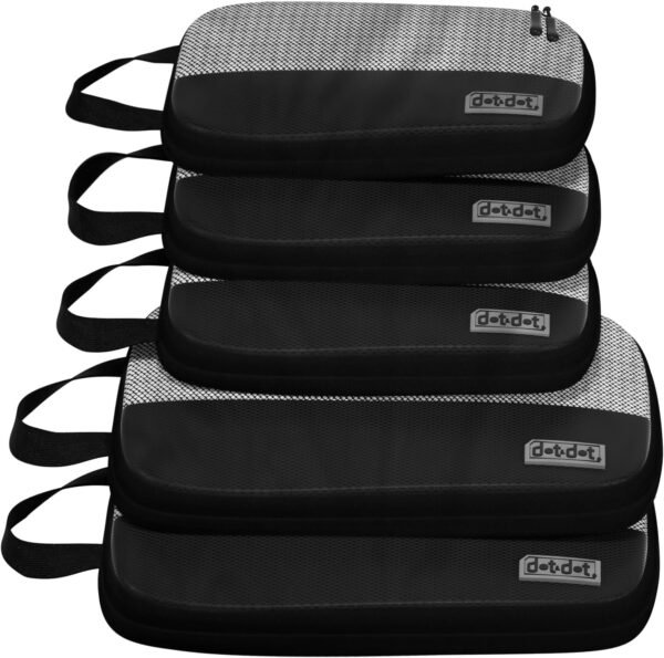Packing Compression Cubes - 5pc Compression Packing Cubes Travel - Efficient Packing Cubes Compression and Ultimate Compression Packing Cubes for Carry On - Compression Cubes for Ultimate Space-Saving - Image 10